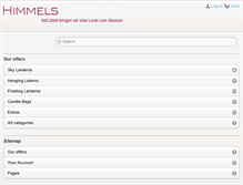 Tablet Screenshot of himmelslaternen.ch